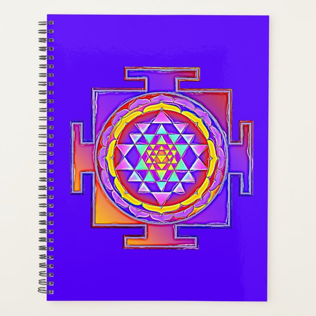Sri Yantra - Hinduism Symbol Design 1 Planner (Front)