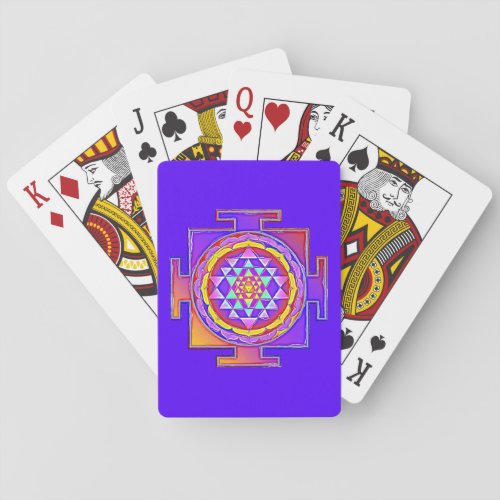 Sri Yantra _ Hinduism Symbol Design 1 Playing Cards