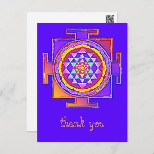 Sri Yantra _ Hinduism Symbol Design 1 Postcard