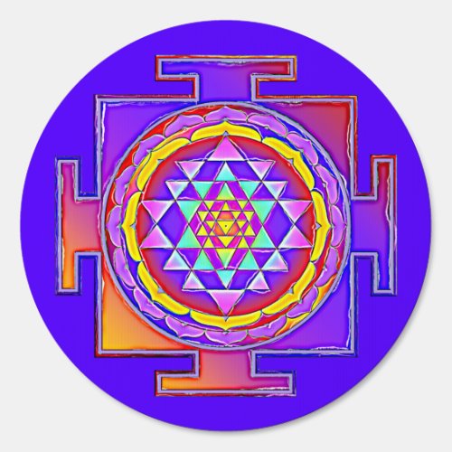 Sri Yantra _ Hinduism Symbol Design 1 Sign
