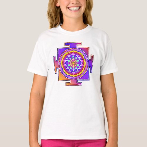 Sri Yantra _ Hinduism Symbol Design 1 T_Shirt