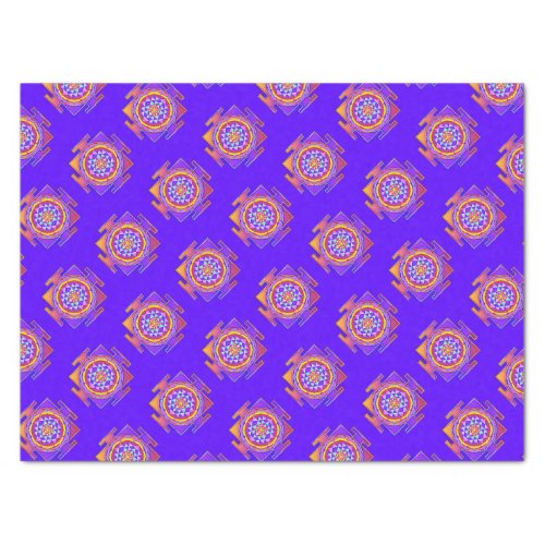 Sri Yantra _ Hinduism Symbol Design 1 Tissue Paper