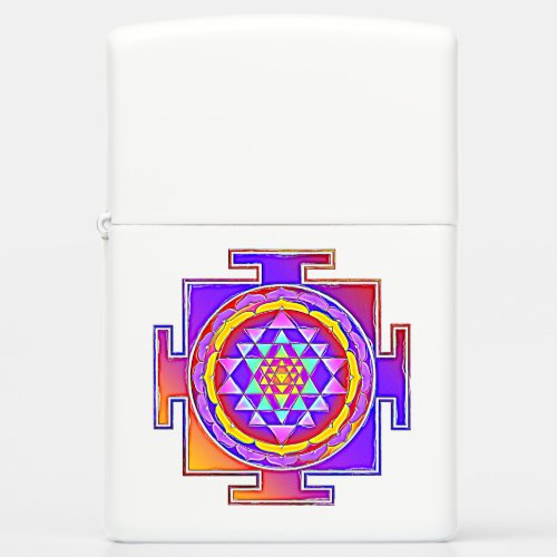 Sri Yantra _ Hinduism Symbol Design 1 Zippo Lighter