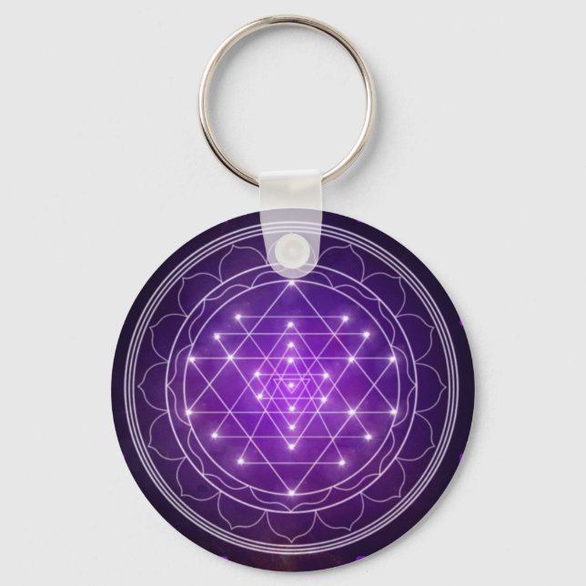 Sri Yantra! Keychain (Front)
