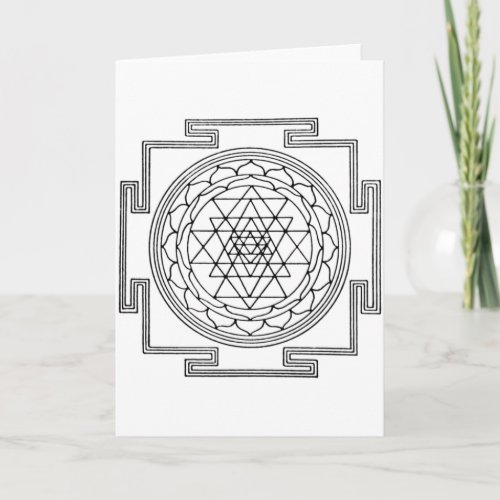 Sri Yantra Mandala Card
