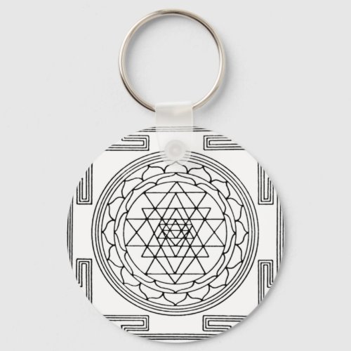 Sri Yantra Mandala Keychain