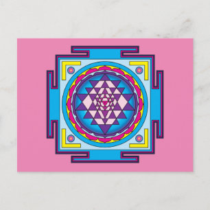 Sri Yantra Mandala Postcard