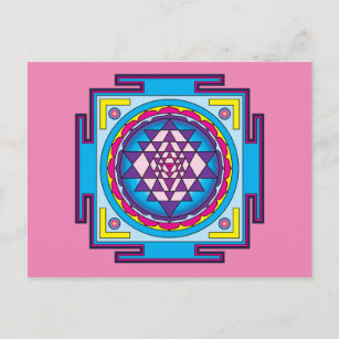 Sri Yantra - Solid BW | Postcard