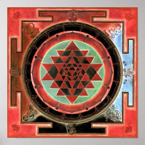 Sri Yantra mandala Poster