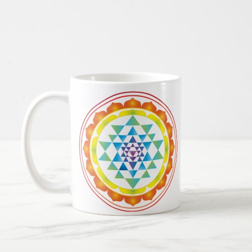 Sri Yantra Mystical Sacred Geometry Symbol Coffee Mug