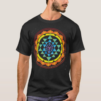 Sri Yantra Mystical Sacred Geometry Symbol T-Shirt