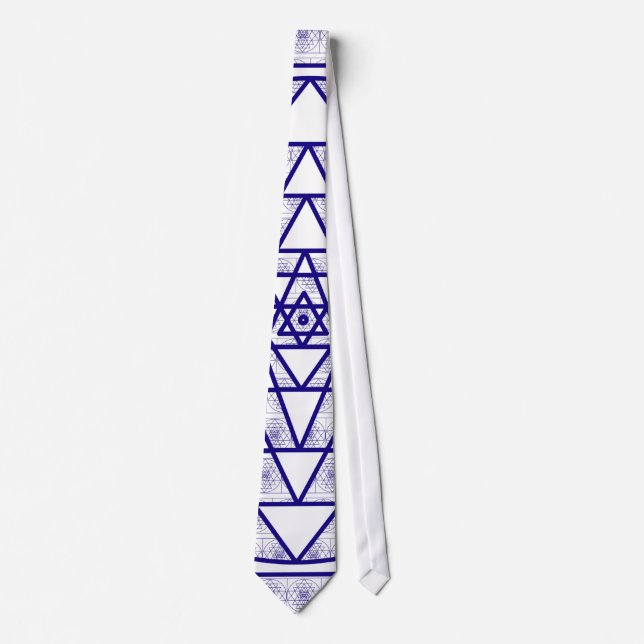 Sri Yantra Neck Tie (Front)