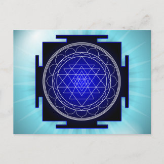 sri yantra postcard