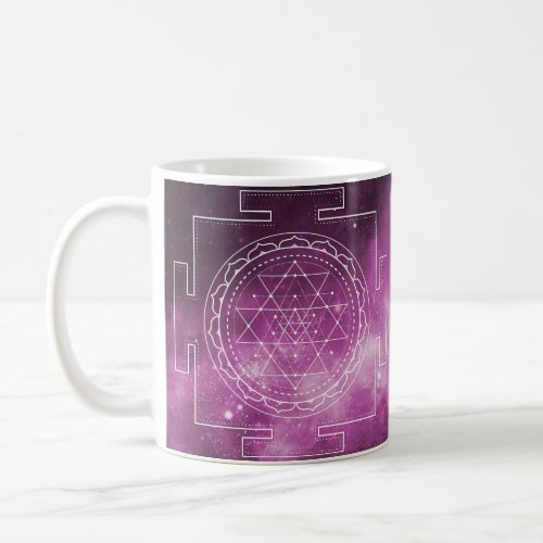 Sri Yantra purple Mug