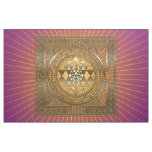Sri Yantra Purple Sun - Fabric