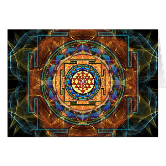 Sri Yantra - Sacred Geometry Cards (Front Horizontal)