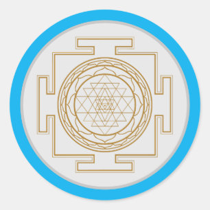 Sri Yantra - Sacred Symbol Classic Round Sticker