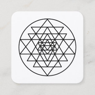 Sri Yantra Square Business Card