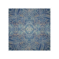 Sri Yantra / Sri Chakra Blue Watercolor