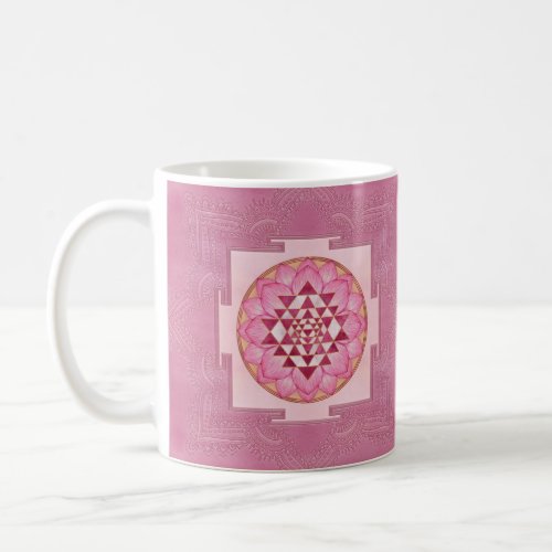 Sri Yantra   Sri Chakra in lotus Coffee Mug