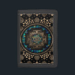 Sri Yantra  / Sri Chakra Marble and Gold Trifold Wallet<br><div class="desc">Sri Yantra  / Sri Chakra Marble and Gold</div>