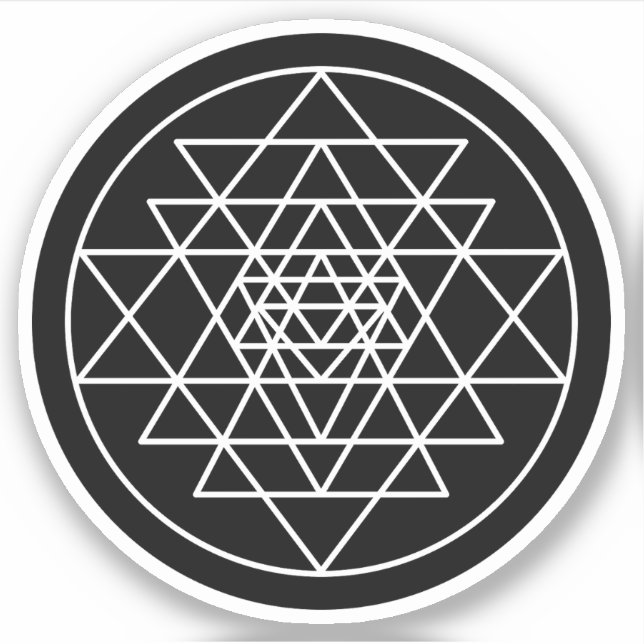 Sri Yantra Sticker (Front)