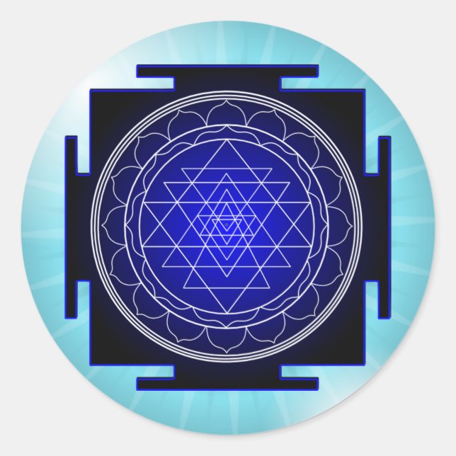 sri yantra stickers (Front)