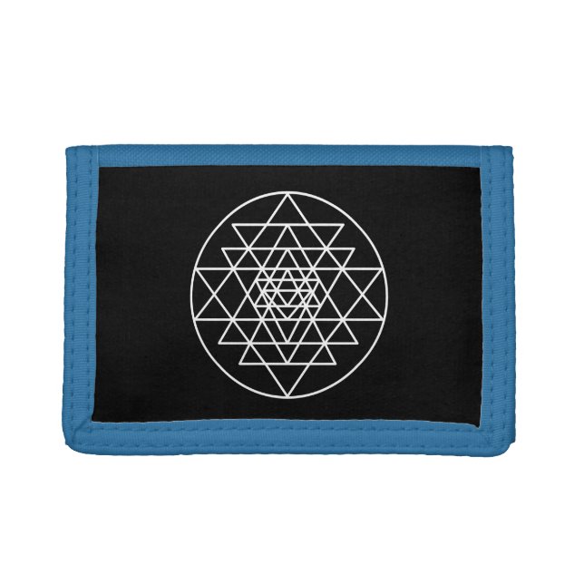 Sri Yantra Trifold Wallet (Front)