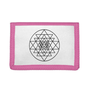 Sri Yantra Trifold Wallet