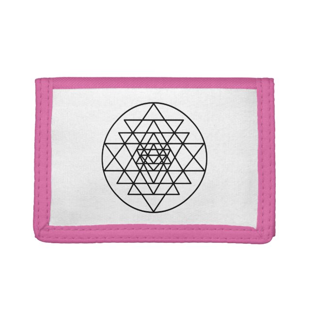 Sri Yantra Trifold Wallet (Front)
