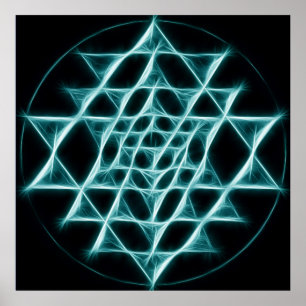 Sri Yantra - Web of Light Poster