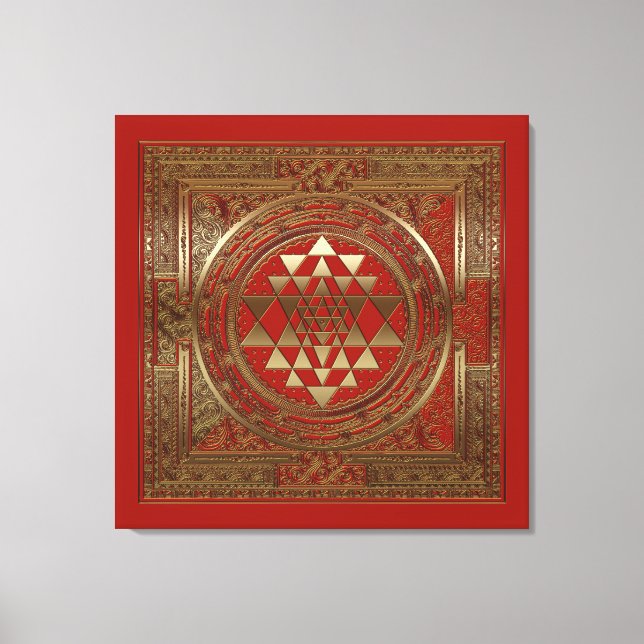 Sri Yantra - Wrapped Canvas Print (Front)