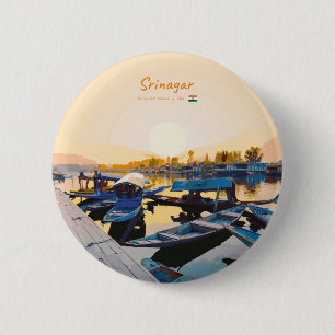 Srinagar, India - Dal Lake Shikara Boats Button