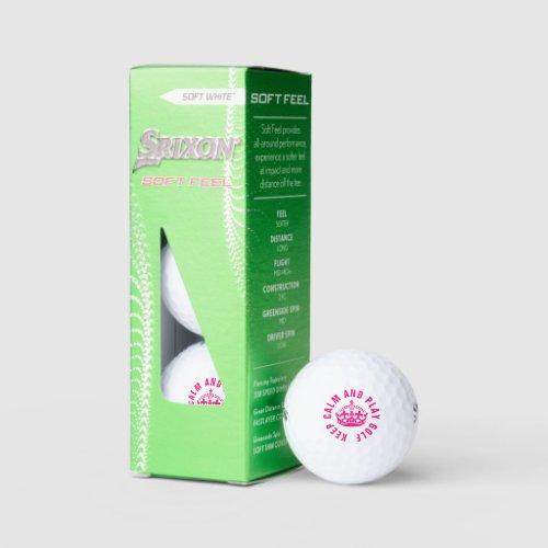 Srixon Keep calm and play golf balls for women