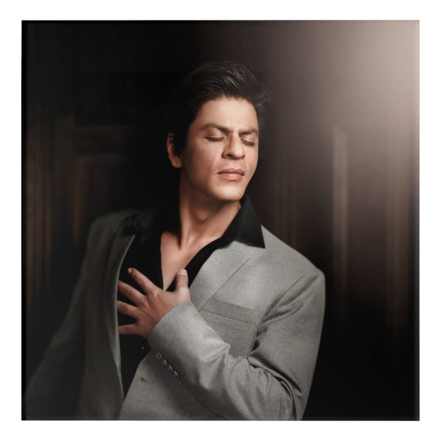 SRK Shahrukh Khan King Of Bollywood Acrylic Print (Front)