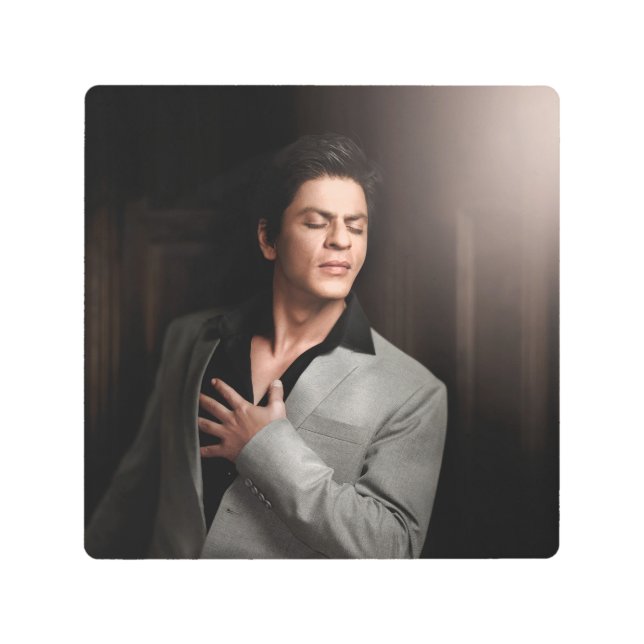 SRK Shahrukh Khan King Of Bollywood Metal Print (Front)