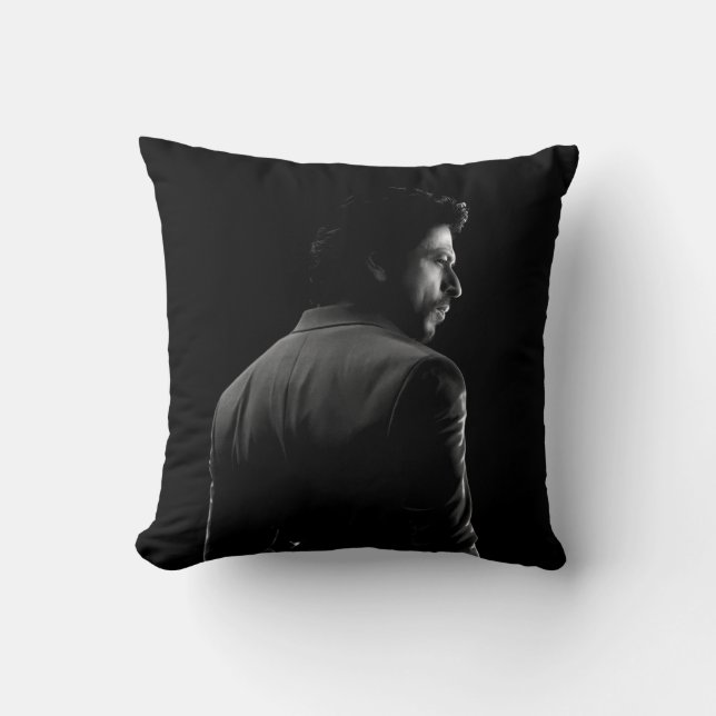 SRK Shahrukh Khan King Of Bollywood Throw Pillow (Front)