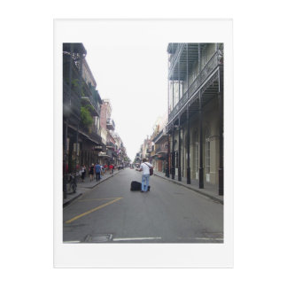 Srteet Musician French Quarter 10" X 14" Acrylic Print