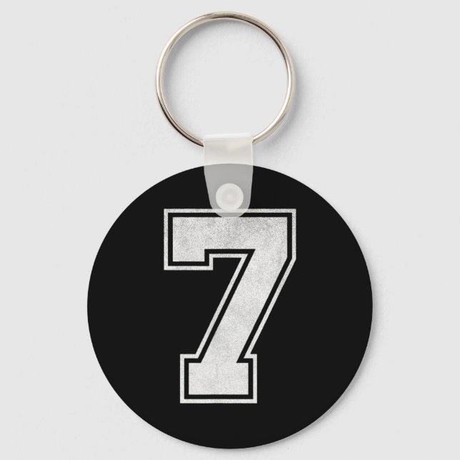 Srts Jersey Number 7 Nge Fan Team Player Birthday  Keychain (Front)