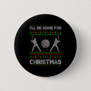 Srty Baseball Player Ugly Christmas Sweaters Xmas Button