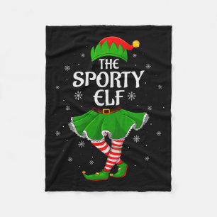 Srty Elf Christmas Family Girls Women Elf Squad Xm Fleece Blanket