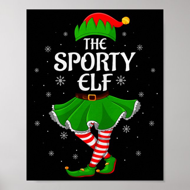 Srty Elf Christmas Family Girls Women Elf Squad Xm Poster (Front)