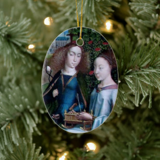 SS. Agatha and Christina (detail; M 070) Ceramic Ornament