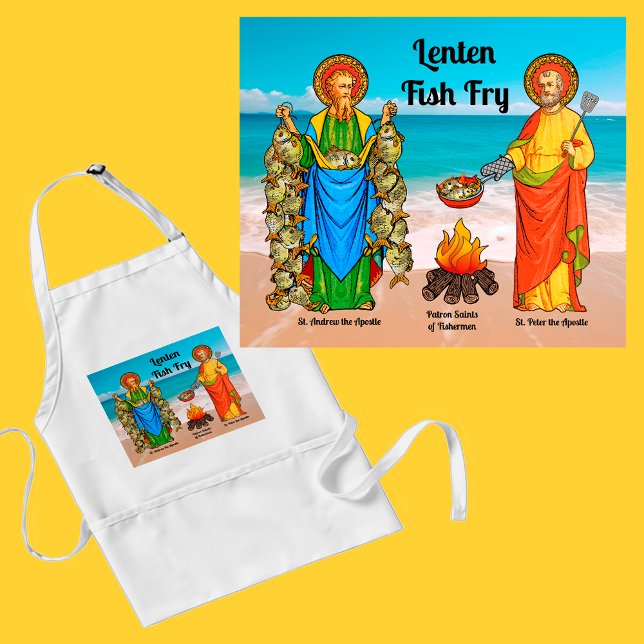 SS. Andrew & Peter's Fish Fry Cookout Adult Apron (Creator Uploaded)