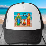 SS. Andrew & Peter's Fish Fry Cookout Trucker Hat<br><div class="desc">Fish was a staple of the diet in the Holy Land in antiquity. It still is. At least four of the Twelve Apostles—Andrew, James (the Greater), John, and Peter—earned their pre-Apostolic livelihood as fishermen. SS. Andrew and Peter were living and working at Capernaum when they first met Jesus. According to...</div>