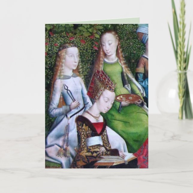 SS. Apollonia and Lucy (with St. Ursula) Card (Front)