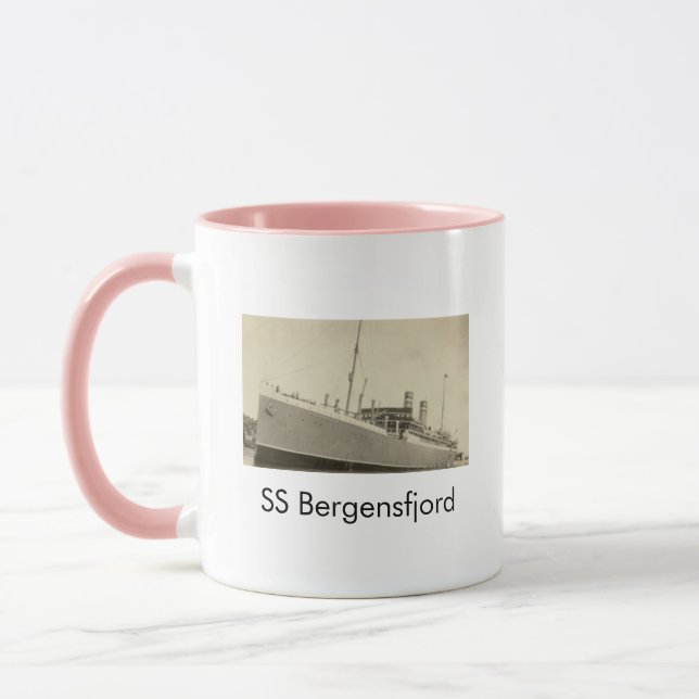 SS Bergensfjord Norwegian Ship Coffee Mug (Left)
