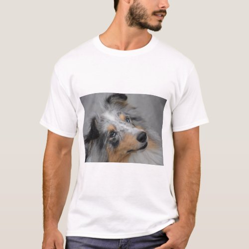 SS Blue Merle White and Tan clothes T_Shirt