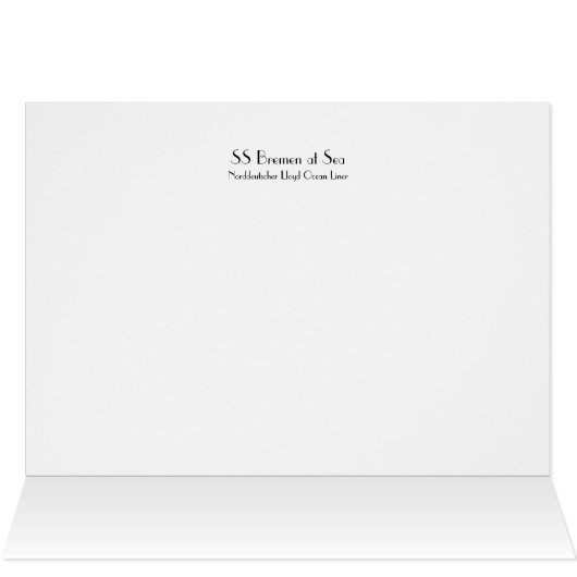 SS Bremen at Sea (Inside Horizontal (Top))