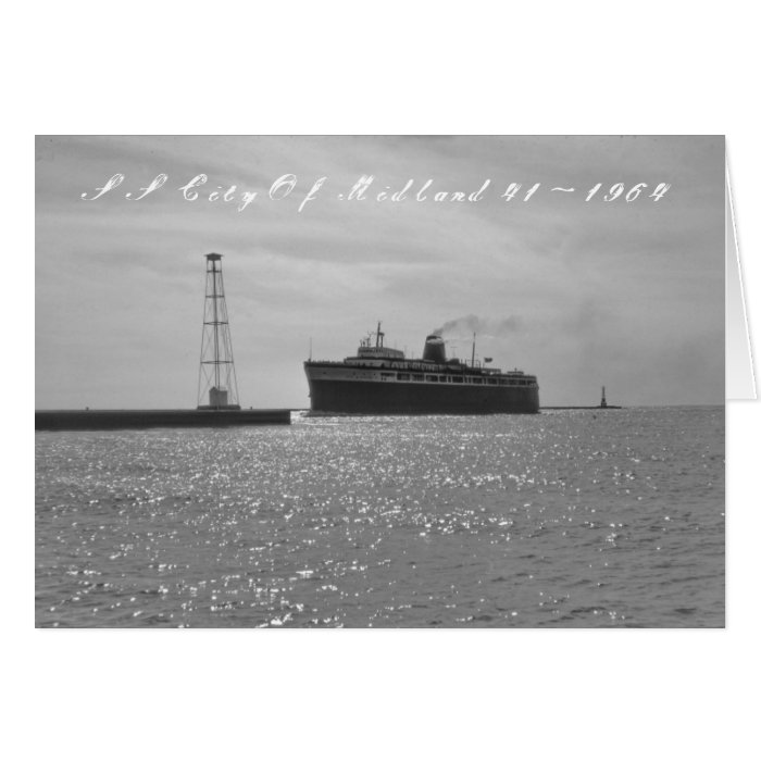 SS City Of Midland 41 Photo Greeting Card